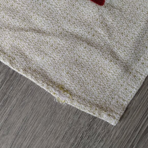 Vintage Scandinavian Tablecloth Tulip Flowers Sunflowers Burgundy Orange Rayon - Picture 4 of 12